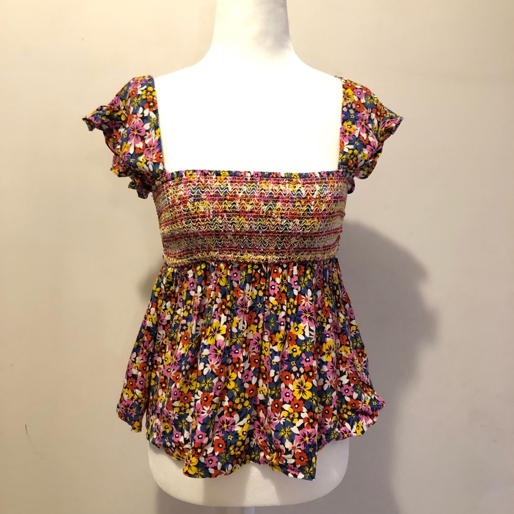 Urban Outfitters smocked top